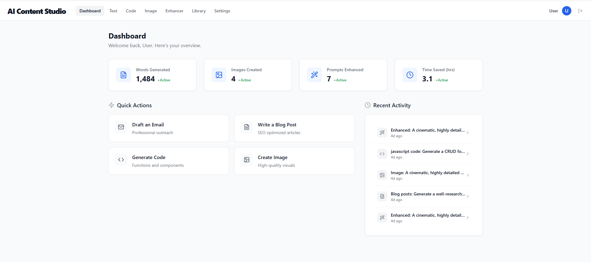 AI Content Studio